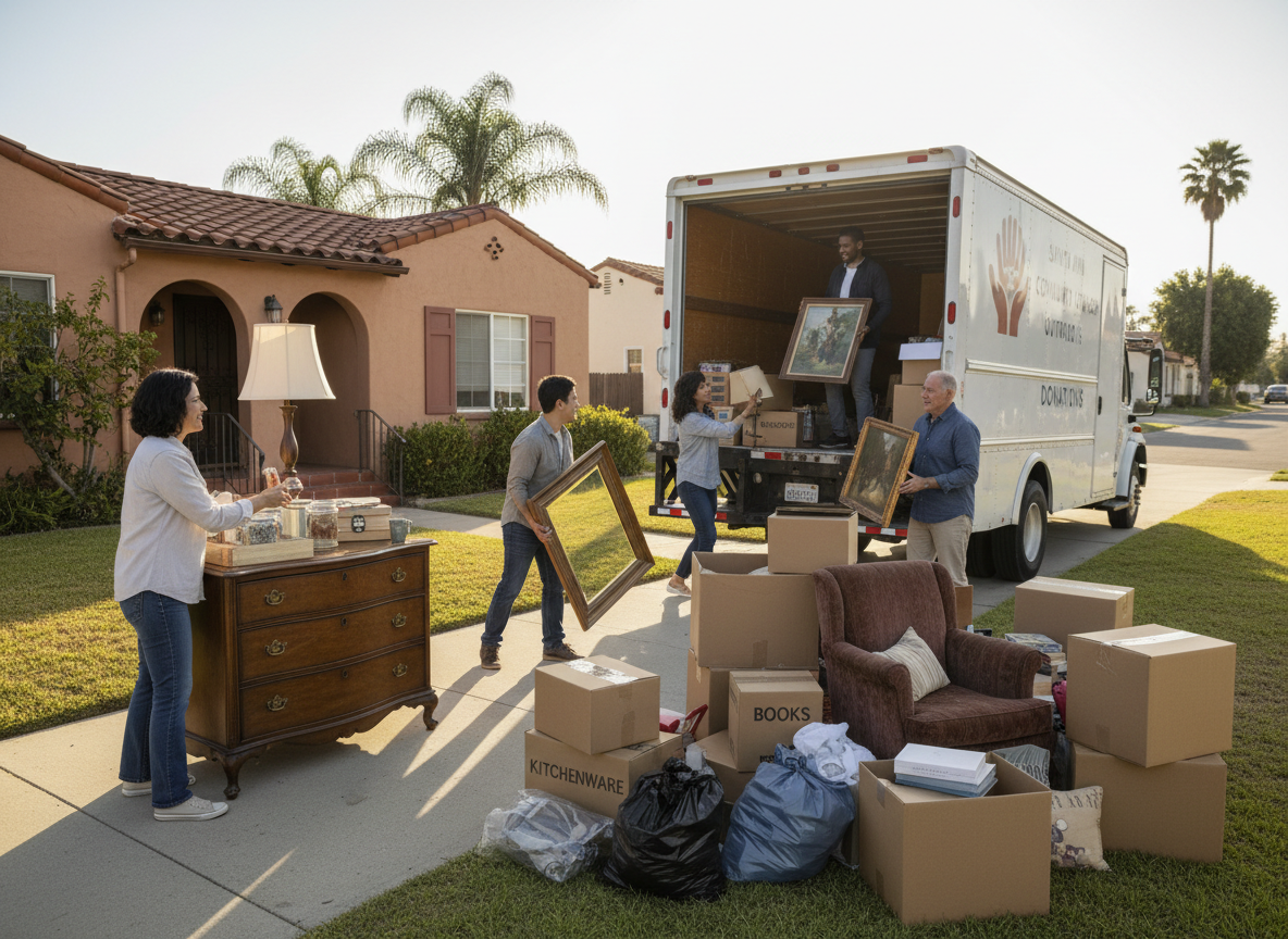 Donating Items From Estate Cleanouts in Santa Ana