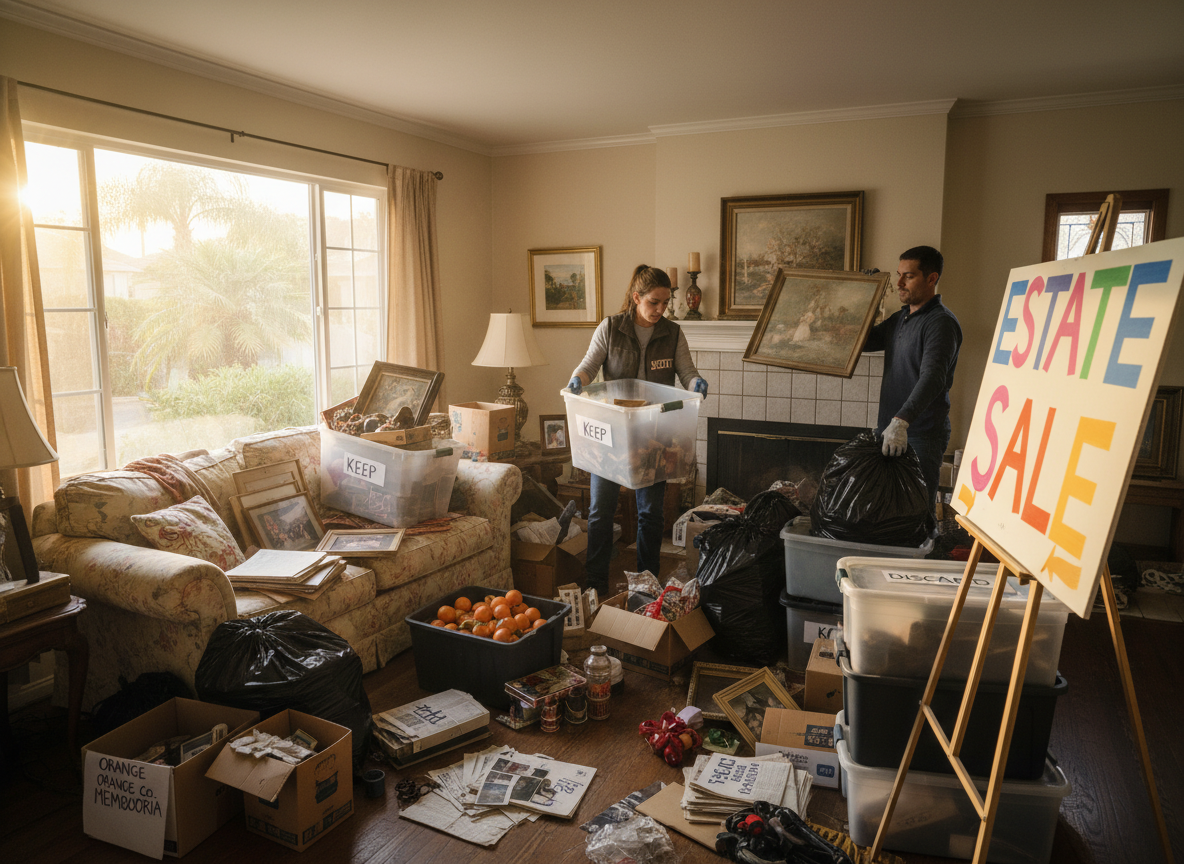 How to Sort Hoarded Belongings Before Cleanup in Orange County